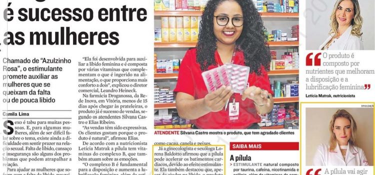 Matéria em Atribuna sobre viagra natural feminino
