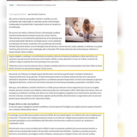 Entrevista para o Jornal EsHoje sobre como a alimentação errada pode interferir no desejo sexual Entrevista para o Jornal EsHoje sobre como a alimentação errada pode interferir no desejo sexual