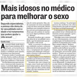 Entrevista para @agazetaes sobre sexo na terceira idade.
