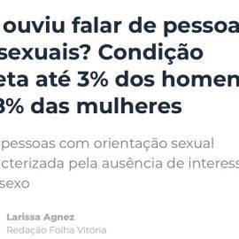 Entrevista para a Folha Vitória sobre pessoas assexuais Entrevista para a Folha Vitória sobre pessoas assexuais