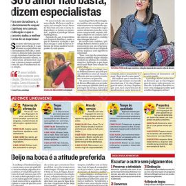 Matéria para Folha vitória sobre amor, relacionamento, expressão, comunicação.