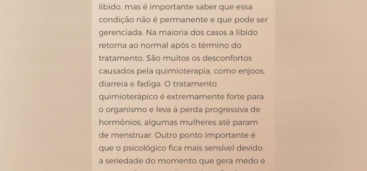 Entrevista para a coluna de Andréa Pena da Folha Vitória sobre perda de libido temporária