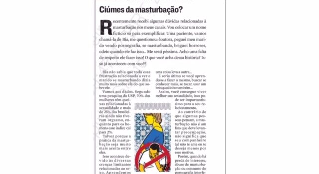 Ciúmes da masturbação?