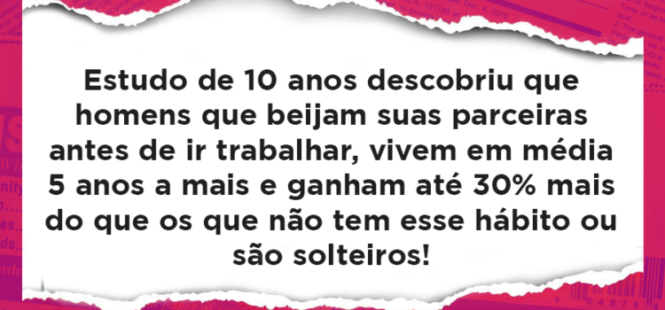 Você sabia que os homens que dão um beijo em suas esposas antes de sair para o trabalho ganham e vivem mais? Você sabia que os homens que dão um beijo em suas esposas antes de sair para o trabalho ganham e vivem mais?