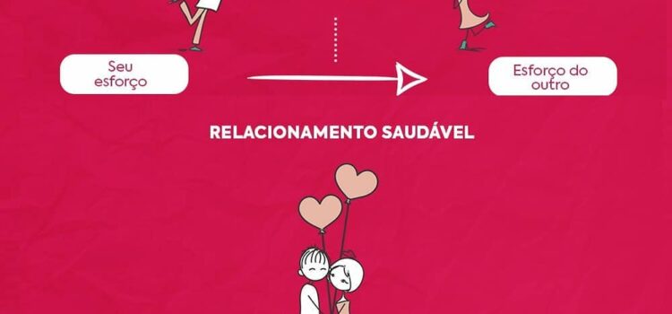 Relacionamento não saudável x Relacionamento saudável