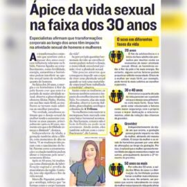 Ápice da vida sexual na faixa dos 30 anos